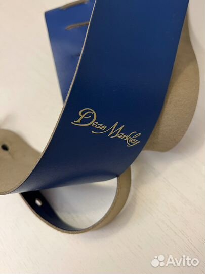 Ремень синий для гитары Dean Markley Винтаж