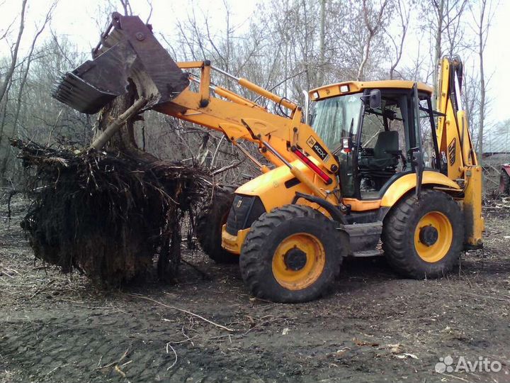 Услуги аренда экскаватора погрузчика