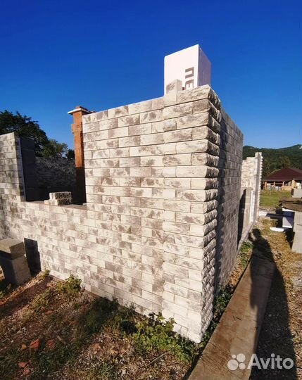 Кирпич полуторный облицовочный половинка