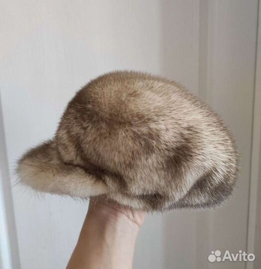 Берет кепка норковая р 54 56 шапка