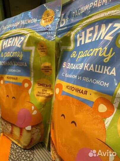 Детские молочные каши heinz 6+