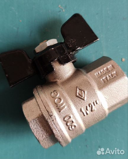 Кран шаровый в/в, ручка бабочка, 1/2