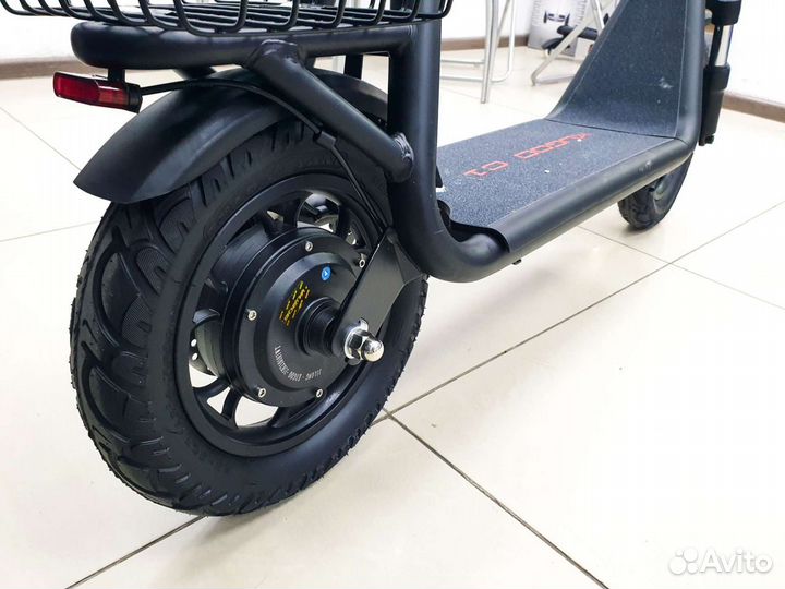 Электросамокат Kugoo C1 Plus с корзиной
