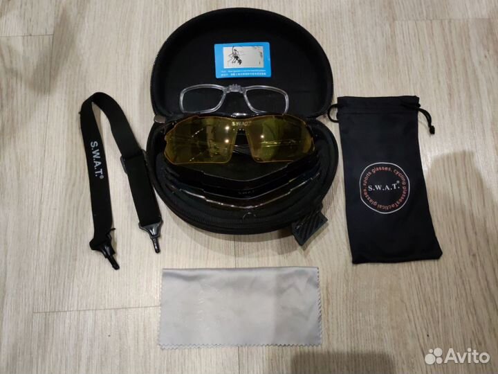 Очки тактические поляризационные 5в1 swat