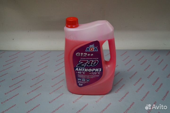 Антифриз AGA G12 красный 5л
