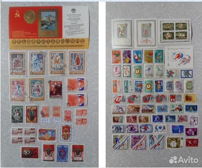 Тематические наборы марок СССР (часть 6-7)