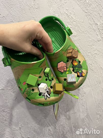 Crocs minecraft новые детские j2