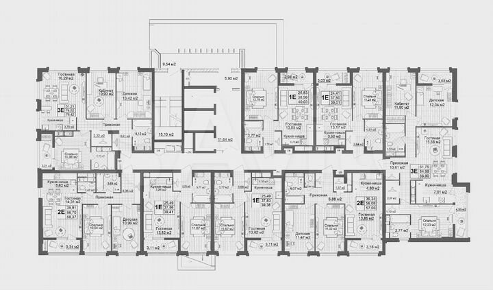 1-к. квартира, 37,9 м², 25/25 эт.