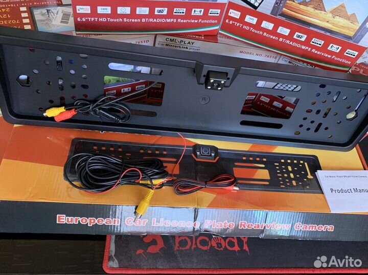 Камера заднего вида встроенная в рамку номерного з