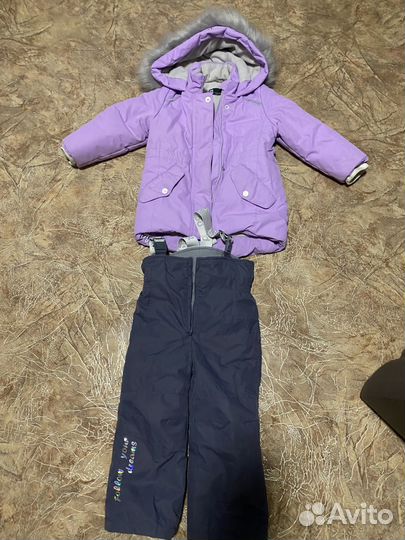 Зимний костюм для девочки 92