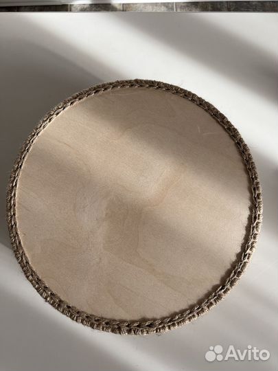 Корзина из джута с деревянным дном, 30 см