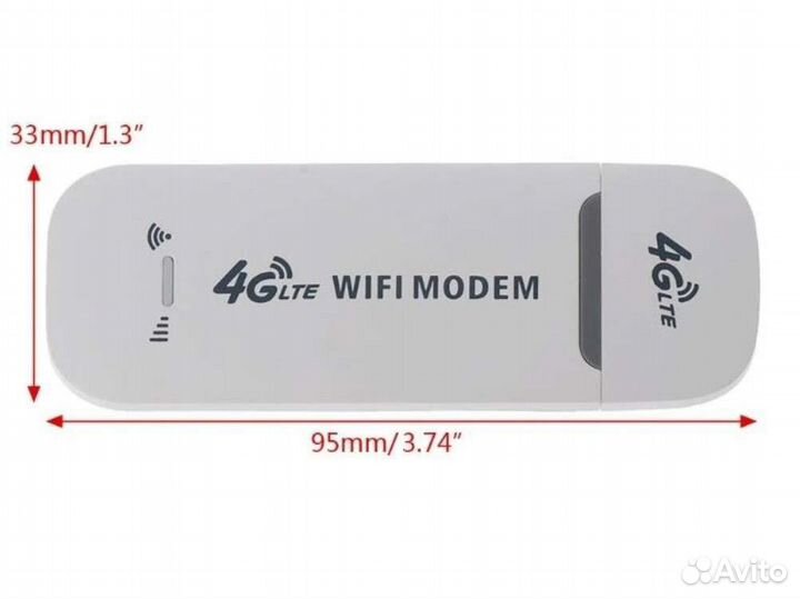 4G модем LTE, Wi-Fi, сим карта в подарок