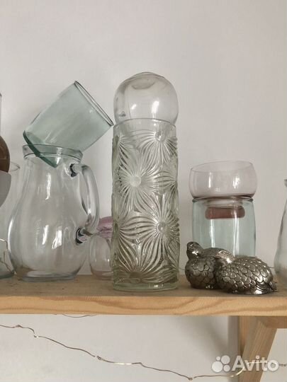 Стеклянная ваза СССР