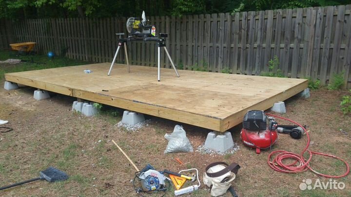 Фундаментные блоки. для террасы, веранды, беседки