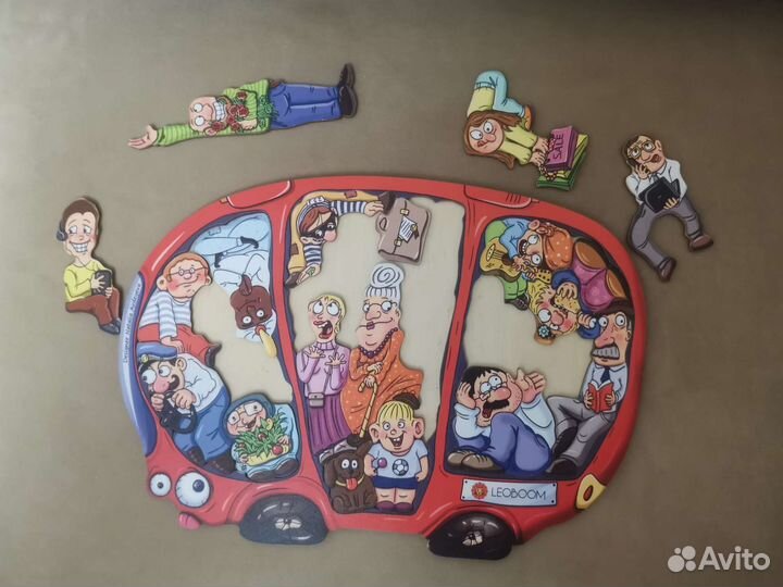 Пазл автобус в час пик