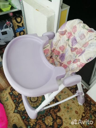 Стульчик для кормления Happy baby Kevin Violet