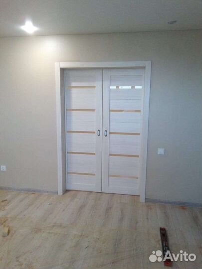 Двери-купе двупольные с установкой