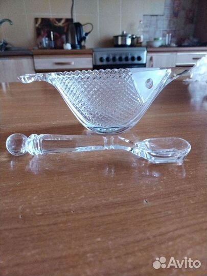 Хрустальная икорница