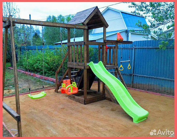 Детский игровой комплекс с горкой