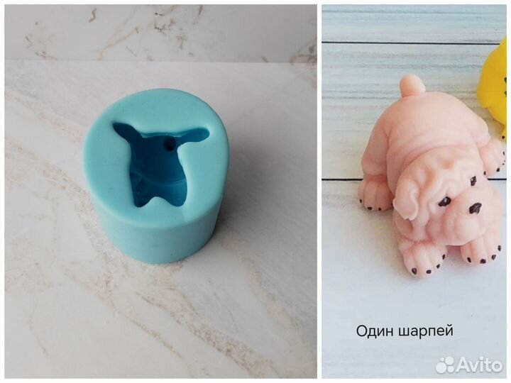 Силиконовые формы для мыла животные