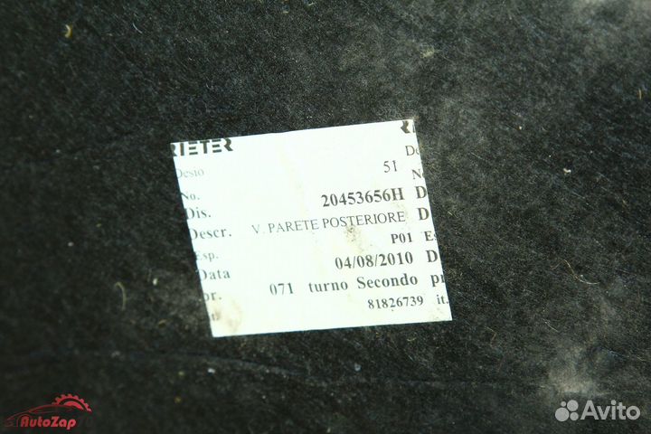 Volvo FM Обшивка кабины задняя правая