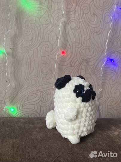 Вязаные игрушки (осьминоги, мопс, заяц, змея)