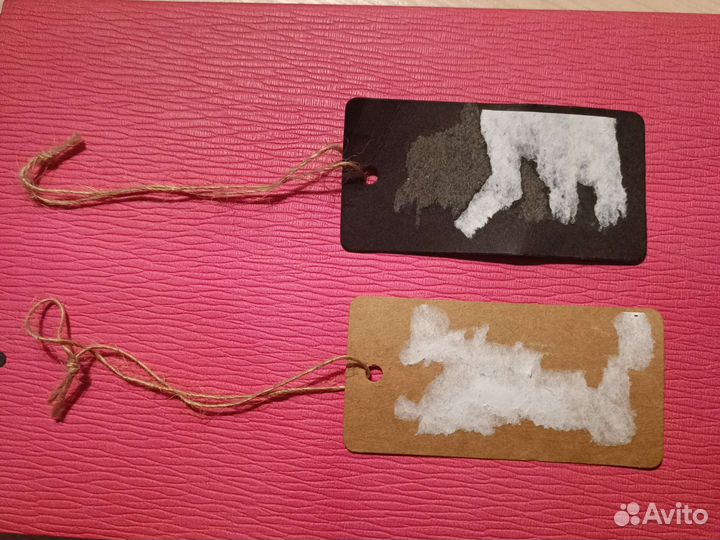 Крафтовые бирки, кнопки, этикет лента