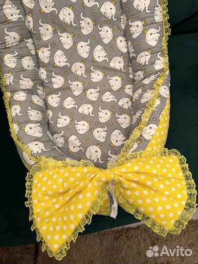 Кокон гнездышко большой для новорожденных