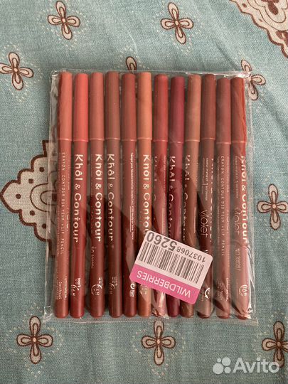 Карандаши для губ 12 шт