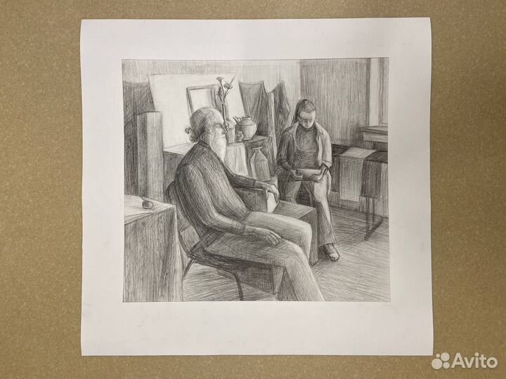 Учебные рисунки. Графика и живопись