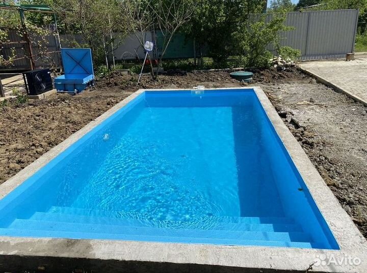Полипропиленовая чаша бассейн 6м*3м*1,5м