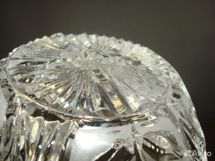 Ваза, конфетница хрусталь стекло СССР