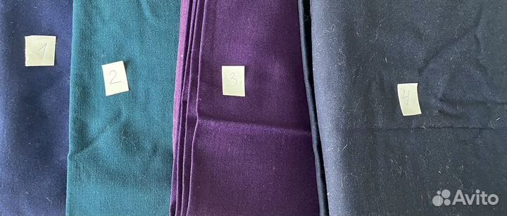 Отрезы ткани шерсть хлопок трикотаж СССР