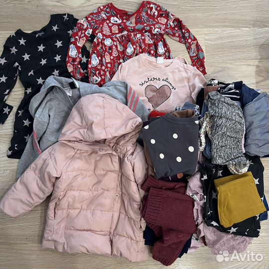 Большой комплект одежды для девочки 4-6 лет