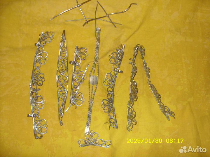 Мельхиоровые узоры, разные предметы, цен. металов