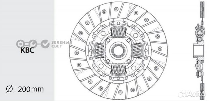 Valeo PHC MB03 Диск сцепления mitsubishi lancer 9