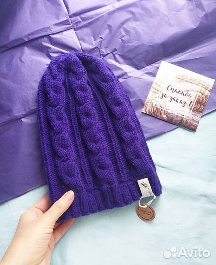 Вязаная шапка, комплект на заказ