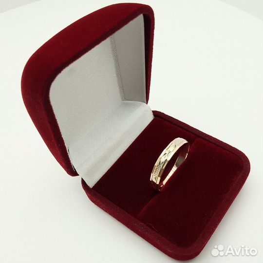 Щ43а, Обручальное кольцо,золото,585, id 57161