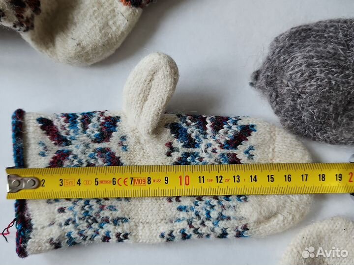 Детские шерстяные носки и варежки 2 - 4 года