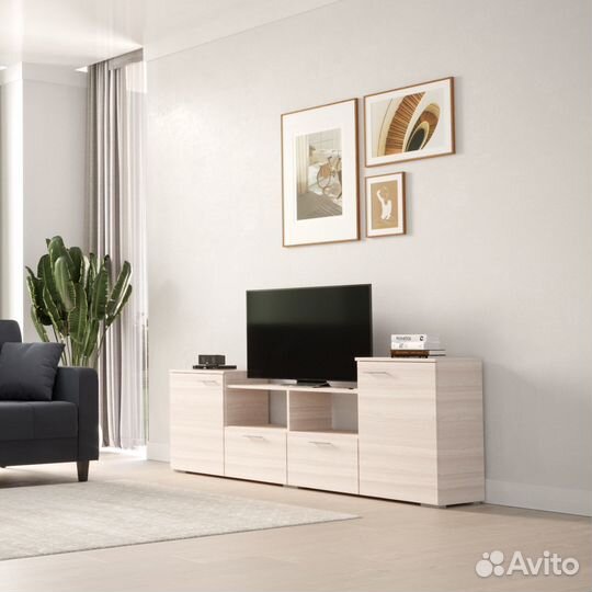 Тв-тумба Парус-951b дуб молочный под тв телевизор