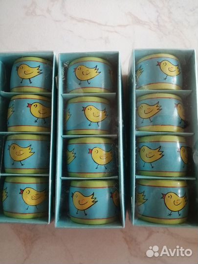 Кольца деревянные пасхальные для салфеток