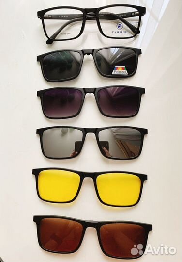 Набор солнцезащитных очков на магнитах
