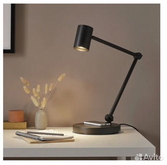 Новая Лампа офисная IKEA nymane (черный)