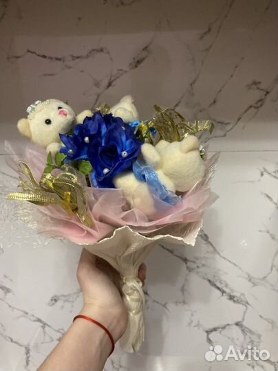 Букет плюшевых мишек