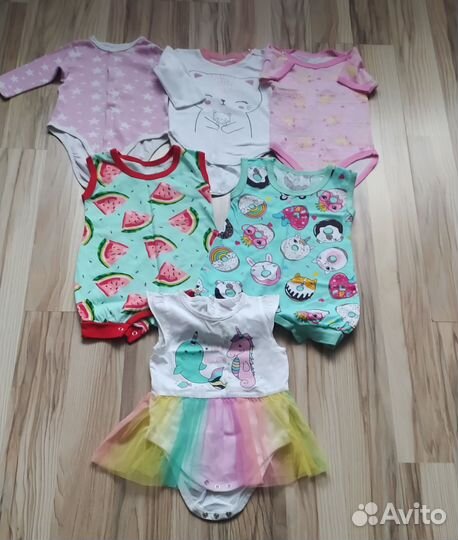 Вещи на девочку 62-68-74 пакетом