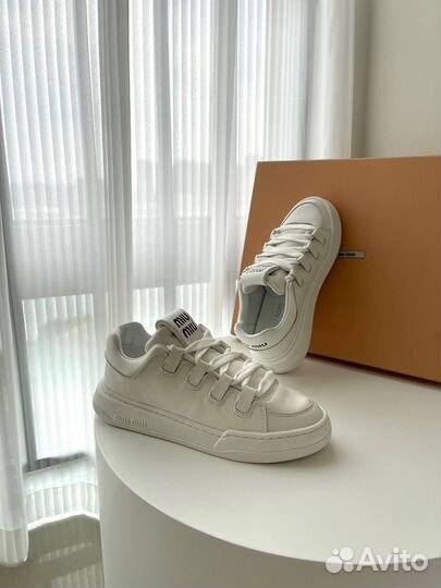 Кеды Miu Miu кожаные