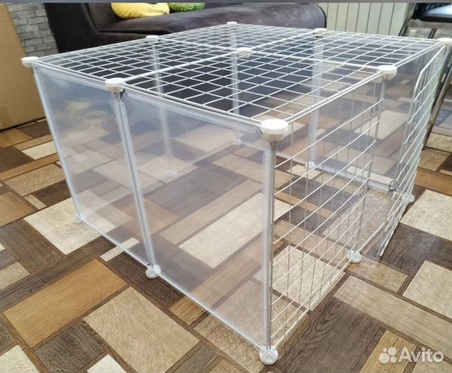 Клетка для животных. Вольер для приучения к лотку