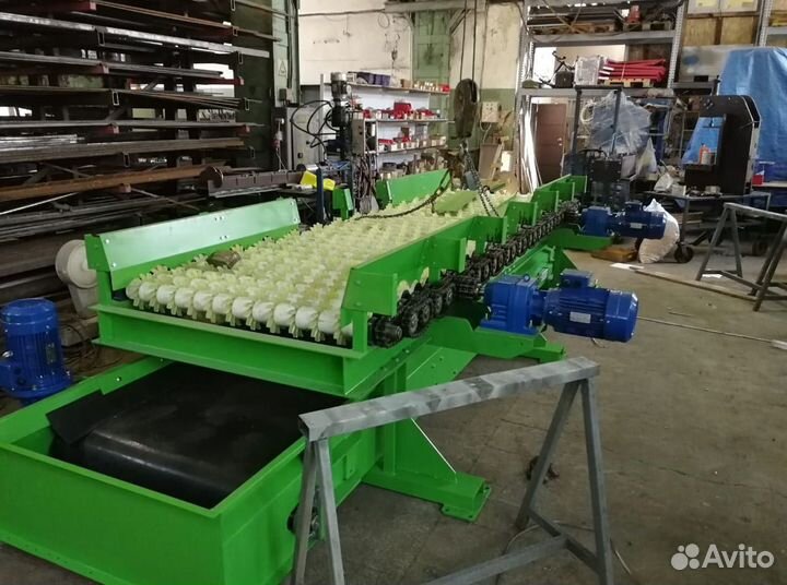 Грохот звездчатый с конвейером