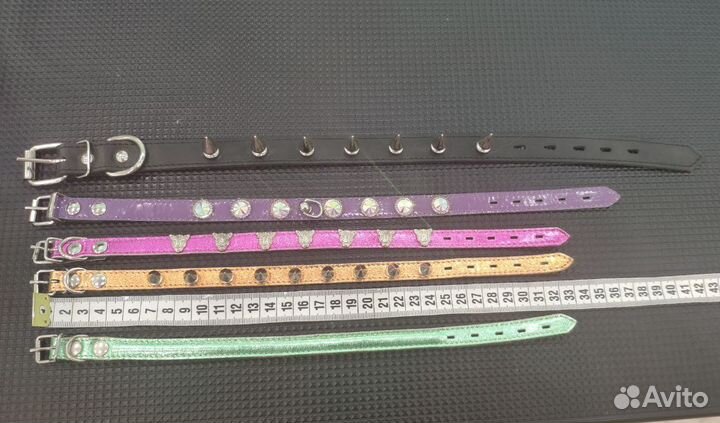 Ошейник кожаный