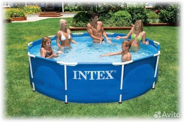Каркасный бассейн intex